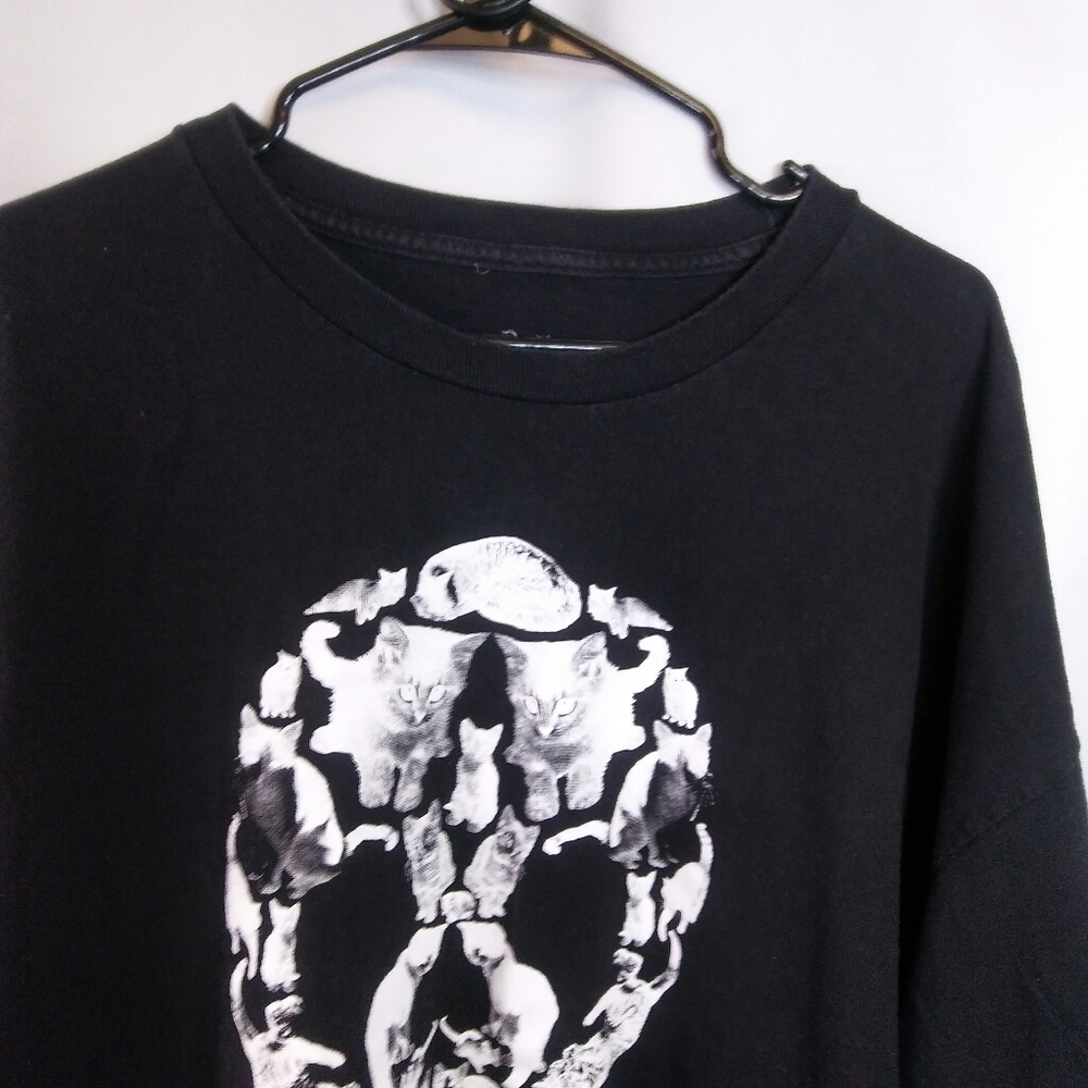 Man Ray Parody T-shirt:Kittens Form a Skull,3X - Picture 3 of 5